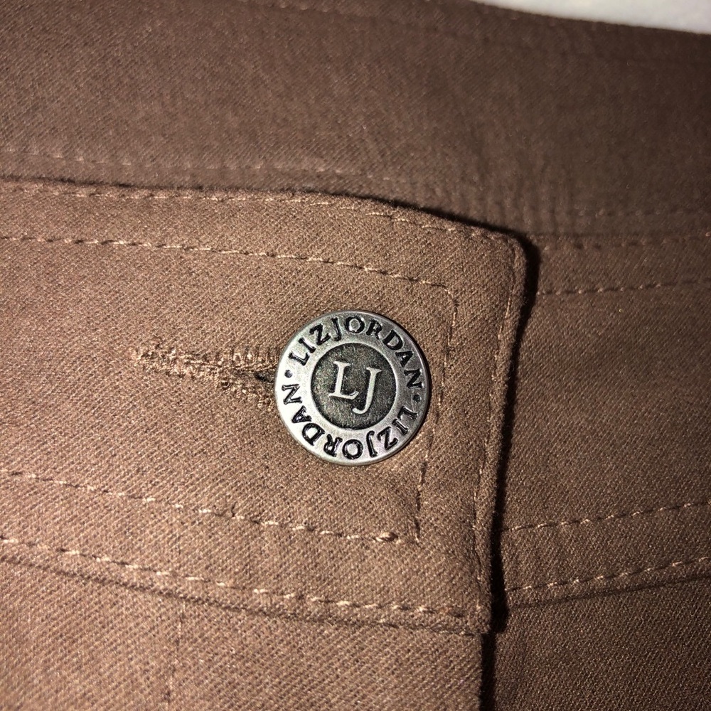 Women’s tan dress jeans